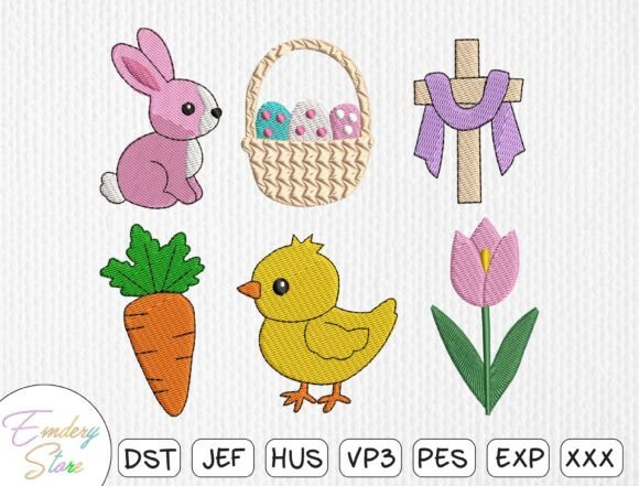 Download Easter &amp; Spring Embroidery Design Set - Embroidery design Collection