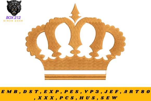 Download Royal Crown Embroidery Design - Embroidery design Collection