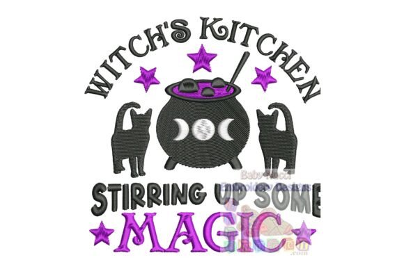 Download Witch's Kitchen Embroidery Design - Embroidery design Collection