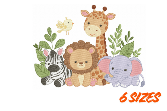 Download Safari Nursery Embroidery Design Bundle - Embroidery design Collection