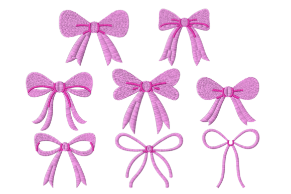 Download Beautiful Bow Embroidery Design Bundle - Embroidery design Collection