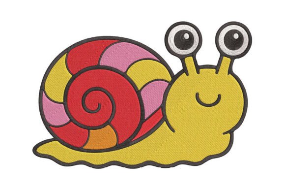Download Cute Snail Embroidery Design - Embroidery design Collection
