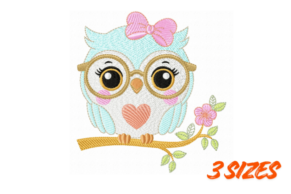 Download Cute Owl Embroidery Design for Projects - Embroidery design Collection