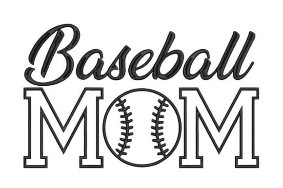 Download Baseball Mom Embroidery Design - Embroidery design Collection
