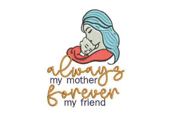 Download Mother's Day Embroidery Design - Embroidery design Collection