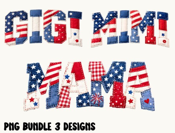 Download Patriotic MAMA GIGI MIMI PNG Bundle - Premium Resources