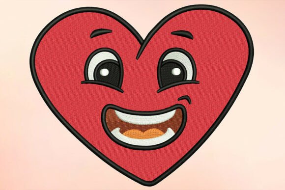 Download Laughing Heart Embroidery Design - Embroidery design Collection
