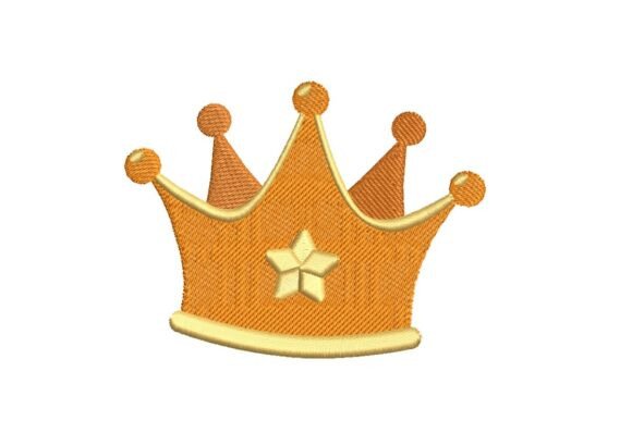 Download Golden Royal Crown Embroidery Design - Embroidery design Collection