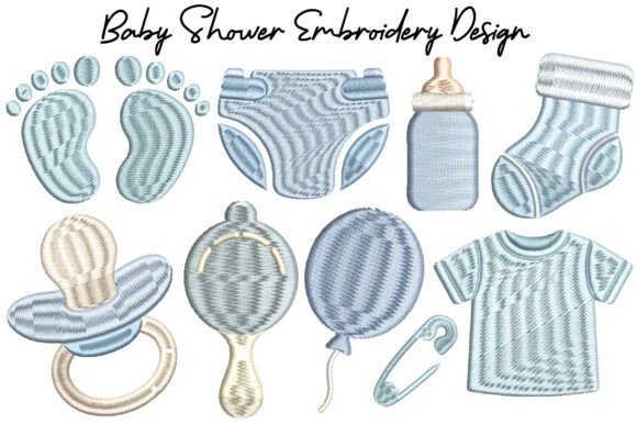 Download Baby Shower Embroidery Design Bundle - Embroidery design Collection
