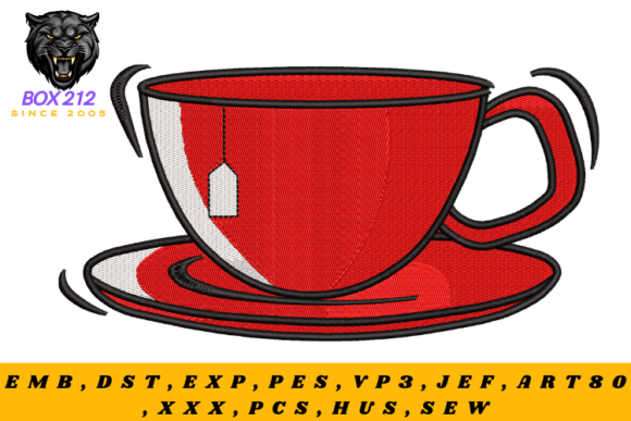 Download Teacup Digital Embroidery Design - Embroidery design Collection