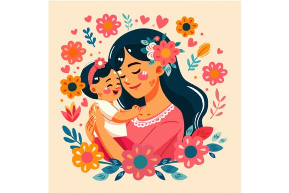 Download Hand Drawn Mothers Day Illustration - Premium Bundle