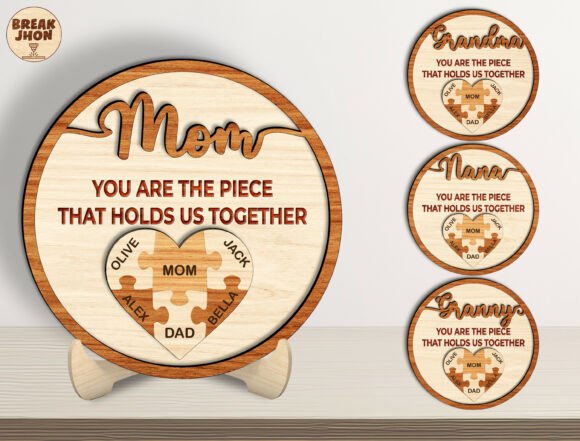 Download Personalized Mom Puzzle Sign SVG - Premium Resources