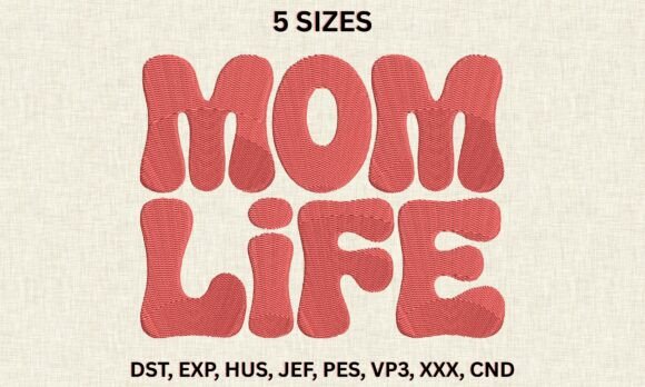 Download Mom Life Embroidery Design - Embroidery design Collection