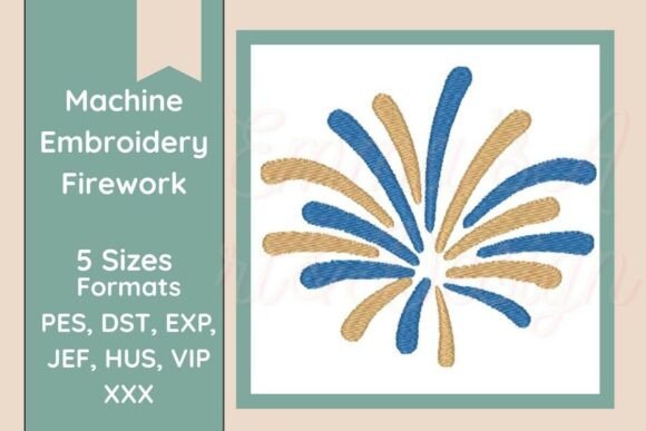 Download Fireworks Machine Embroidery Design - Embroidery design Collection