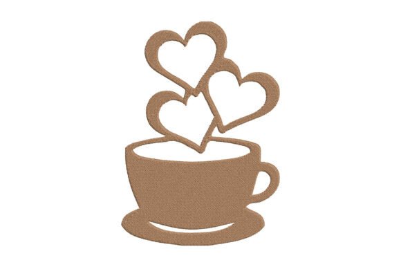Download Coffee Love Embroidery Design - Embroidery design Collection
