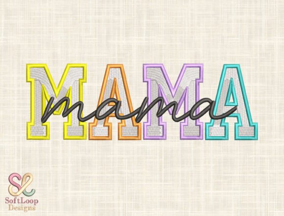 Download Mama Embroidery Design - Embroidery design Collection