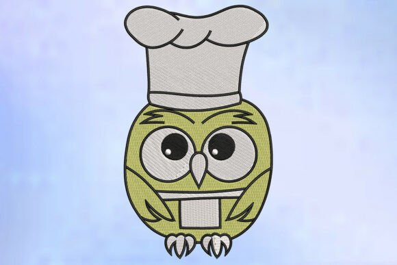 Download Chef Owl Embroidery Design - Embroidery design Collection