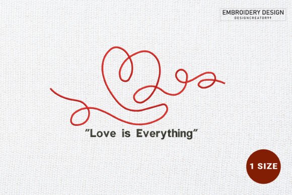 Download Love Embroidery Design - Embroidery design Collection