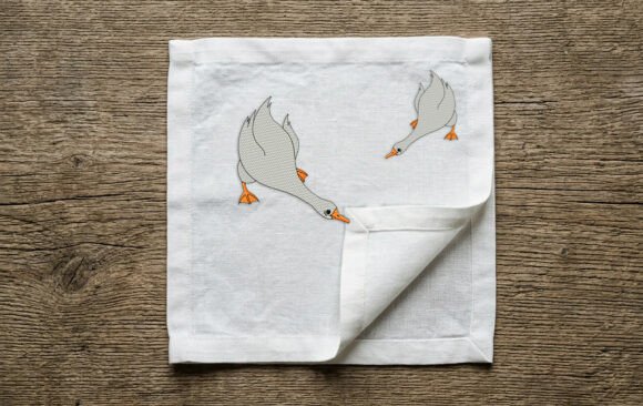 Download Funny Geese Machine Embroidery Design - Embroidery design Collection