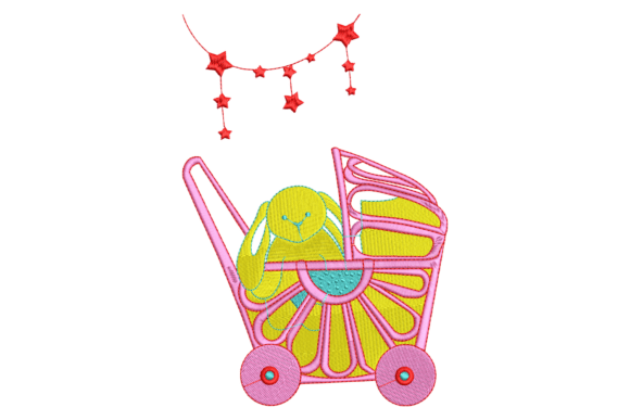 Download Baby Stroller Embroidery Design - Embroidery design Collection